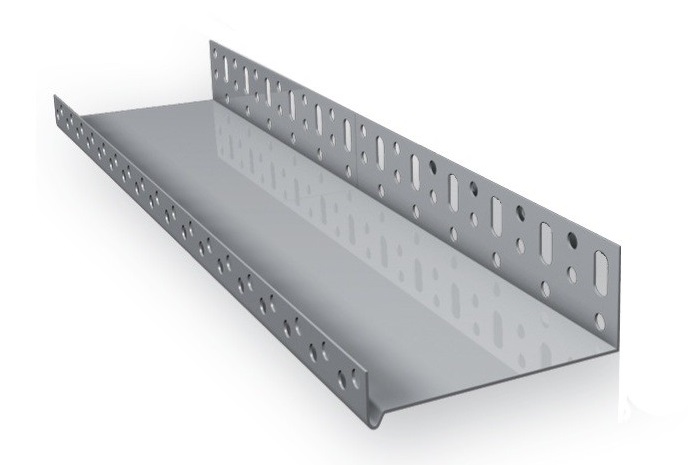 Alumínium lábazati indítóprofil 80 mm / 0,5 mm (2,5m/db)